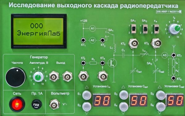 Сменная панель «Исследование выходного канала радиопередатчика»