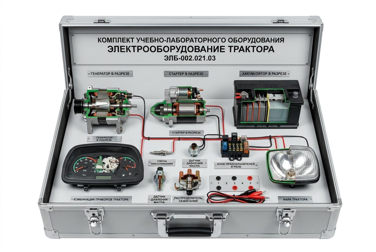 Комплект учебно-лабораторного оборудования «Электрооборудование трактора»