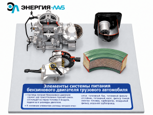 Комплект деталей "Элементы системы питания бензинового двигателя грузового автомобиля"